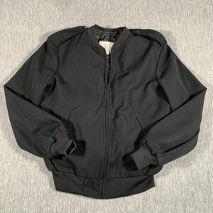 Patriot Jacket Mens‎ 40 Regular Black Nylon Bomber Made USA Military Style